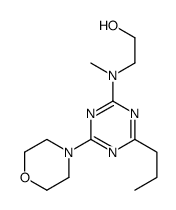 2-[methyl-(4-morpholin-4-yl-6-propyl-1,3,5-triazin-2-yl)amino]ethanol结构式