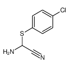 2-amino-2-(4-chlorophenyl)sulfanylacetonitrile结构式