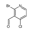 2-bromo-4-chloronicotinaldehyde Structure