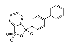 3-chloro-3-(4-phenylphenyl)-2,1λ6-benzoxathiole 1,1-dioxide结构式