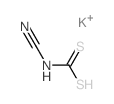 Carbamodithioic acid,N-cyano-, potassium salt (1:2) Structure