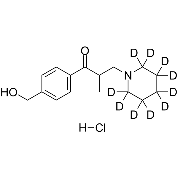 Hydroxymethyl Tolperisone-d10 hydrochloride Structure