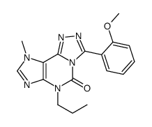 3-(2-methoxyphenyl)-9-methyl-6-propyl-[1,2,4]triazolo[3,4-f]purin-5-one结构式