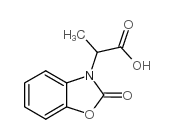 2-(2-氧代苯并噁唑-3-基)-丙酸结构式