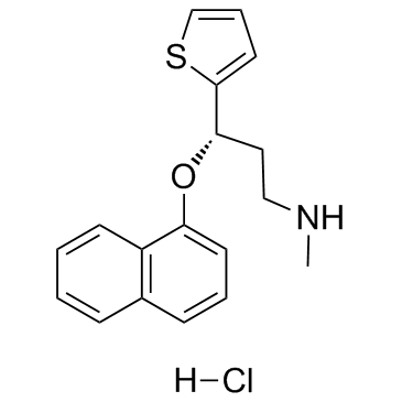 Duloxetine hydrochloride structure