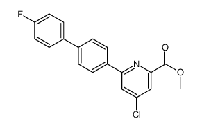 methyl 4-chloro-6-[4-(4-fluorophenyl)phenyl]pyridine-2-carboxylate结构式