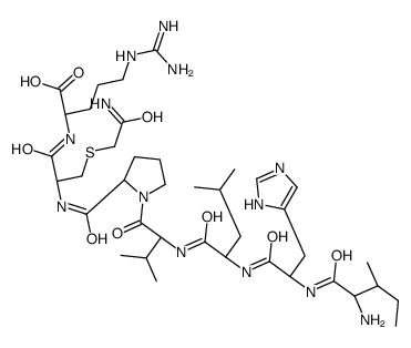 isoleucyl-histidyl-leucyl-valyl-prolyl-carboxyamidomethylcysteinyl-arginine Structure