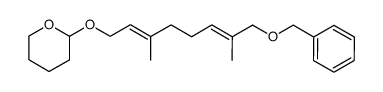 1-benzyloxy-2,6-dimethyl-8-(tetrahydropyran-2-yloxy)-(2E,6E)-2,6-octadiene结构式