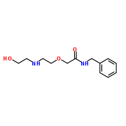 N-苄基-2-[2-[2-[(2-羟乙基)氨基]乙氧基]乙酰胺结构式