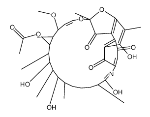 Tetrahydrorifamycin S结构式