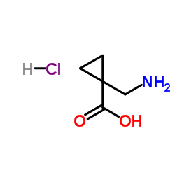 1-(Aminomethyl)cyclopropanecarboxylic acid hydrochloride Structure