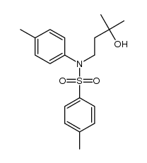 N-tosyl-4-(4-methylanilino)-2-methyl-2-butanol结构式