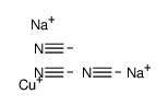 氰化亚铜(三)钠结构式