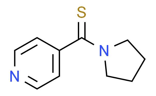 4-吡啶基-1-吡咯烷基甲硫醇结构式