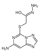 2-[(7-amino-[1,2,4]triazolo[1,5-c]pyrimidin-5-yl)sulfanyl]acetohydrazide结构式