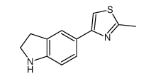 5-(2-甲基-1,3-噻唑-4-基)吲哚烷结构式