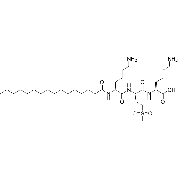棕榈酰三肽-38结构式