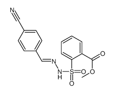 methyl 2-[[(E)-(4-cyanophenyl)methylideneamino]sulfamoyl]benzoate结构式