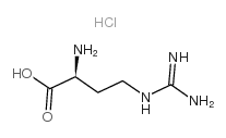 L-a-氨基-g-胍丁酸盐酸盐结构式