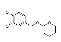 2-[(3,4-dimethoxyphenyl)methoxy]oxane结构式