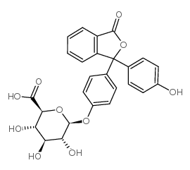 酚酞β-D-葡萄糖苷酸结构式
