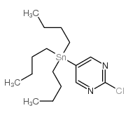 2-Chloro-5-(tributylstannyl)pyrimidine Structure
