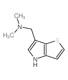 4H-Thieno[3,2-b]pyrrole-6-methanamine,N,N-dimethyl-结构式