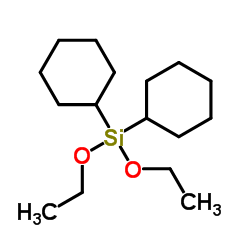 Dicyclohexyl(diethoxy)silane结构式
