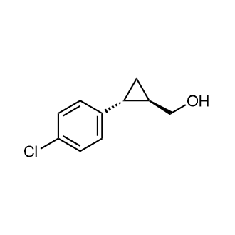 ((1R,2R)-2-(4-氯苯基)环丙基)甲醇结构式