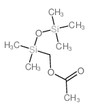 (dimethyl-trimethylsilyloxy-silyl)methyl acetate结构式