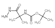 Alanine, N-[(1,1-dimethylethoxy)carbonyl]-2-methyl-, hydrazide (9CI)结构式