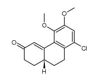 10a(R)-8-chloro-5,6-dimethoxy-1,9,10,10a-tetrahydrophenanthren-3(2H)-one Structure