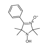 1-羟基-2,2,5,5-四甲基-4-苯基-3-咪唑啉-3-氧化物结构式
