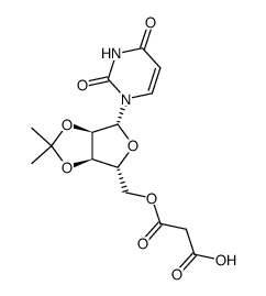 5'-O-malonyl-2',3'-O-isopropylideneuridine Structure