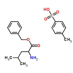 苄基亮氨酸4-甲基苯磺酸盐结构式