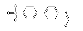 4'-(乙酰氨基)-1,1'-联苯-4-磺酰氯结构式