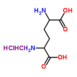 2,5-Diaminohexanedioic acid dihydrochloride structure