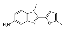 1-methyl-2-(5-methyl-furan-2-yl)-1H-benzoimidazol-5-ylamine Structure