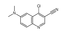 4-Chloro-6-(dimethylamino)-3-quinolinecarbonitrile Structure