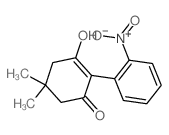 2-Cyclohexen-1-one,3-hydroxy-5,5-dimethyl-2-(2-nitrophenyl)-结构式