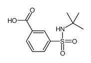 3-(叔丁基氨磺酰基)苯甲酸结构式