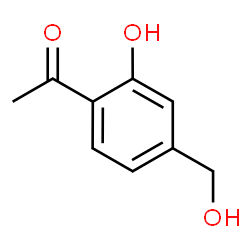 1-[2-Hydroxy-4-(hydroxymethyl)phenyl]ethanone结构式