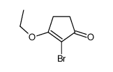 2-溴-3-乙氧基-2-环戊烯-1-酮结构式