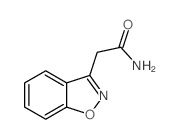 1,2-Benzisoxazole-3-acetamide结构式