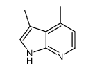 3,4-dimethyl-1H-pyrrolo[2,3-b]pyridine结构式