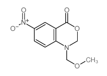 4H-3,1-Benzoxazin-4-one,1,2-dihydro-1-(methoxymethyl)-6-nitro- Structure