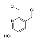 2,3-bis(chloromethyl)pyridine hydrochloride Structure