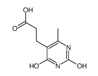3-(6-甲基-2,4-二氧代-1,2,3,4-四氢-5-嘧啶)丙酸结构式