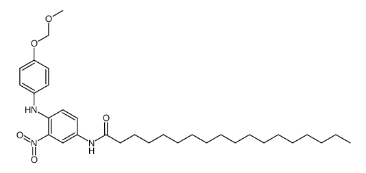Octadecanoic acid [4-(4-methoxymethoxy-phenylamino)-3-nitro-phenyl]-amide Structure