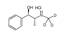 (1R)-1-phenyl-2-(trideuteriomethylamino)propan-1-ol,hydrochloride Structure